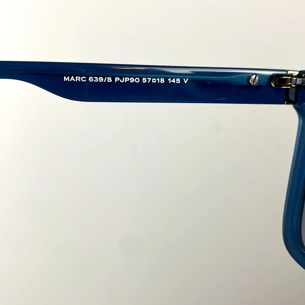 Marc Jacobs Sunglasses Full Rim Blue Rectangular Frame